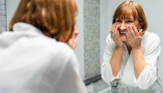 Routine visage pour peau mature